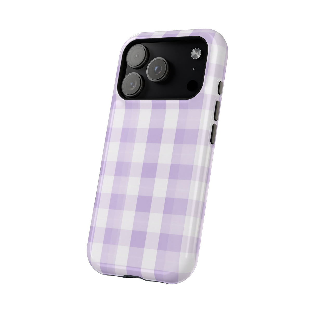 Purple Checkered iPhone Case