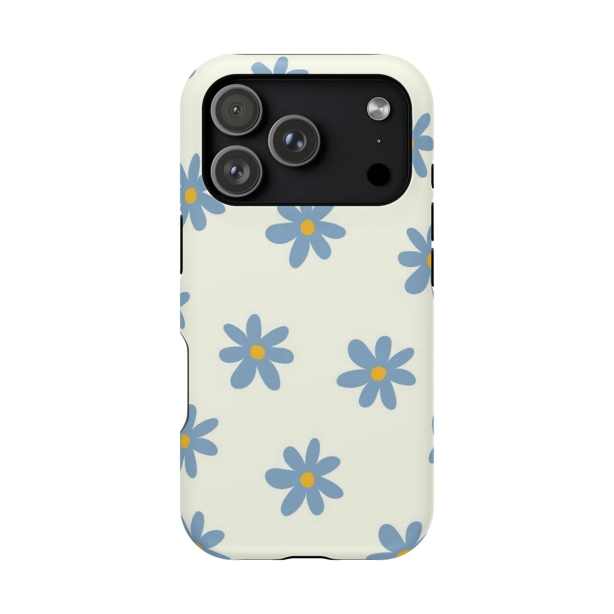 Blue Cutesy Flower iPhone Case