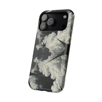 Black And White Artsy Pixelated Cloud iPhone Case