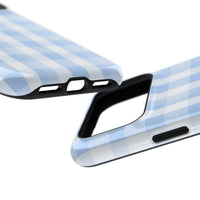 Blue Checkered iPhone Case
