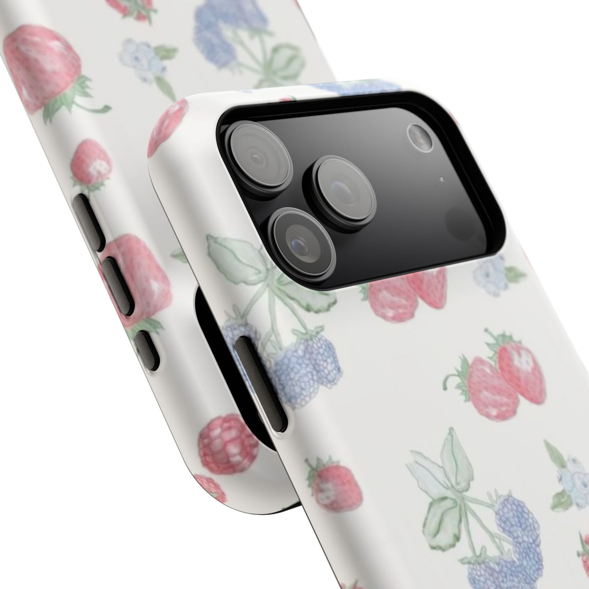 Cottage Strawberries Blueberries And Raspberries iPhone Case