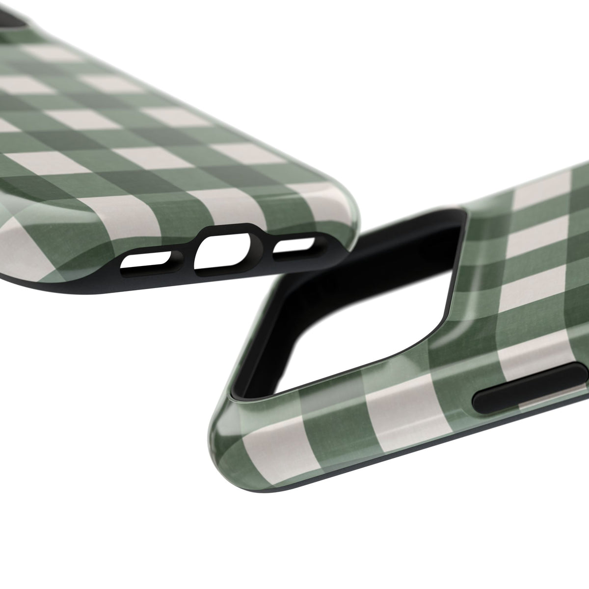 Forest Green Checkered iPhone Case