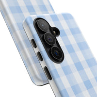 Blue Checkered Samsung Case