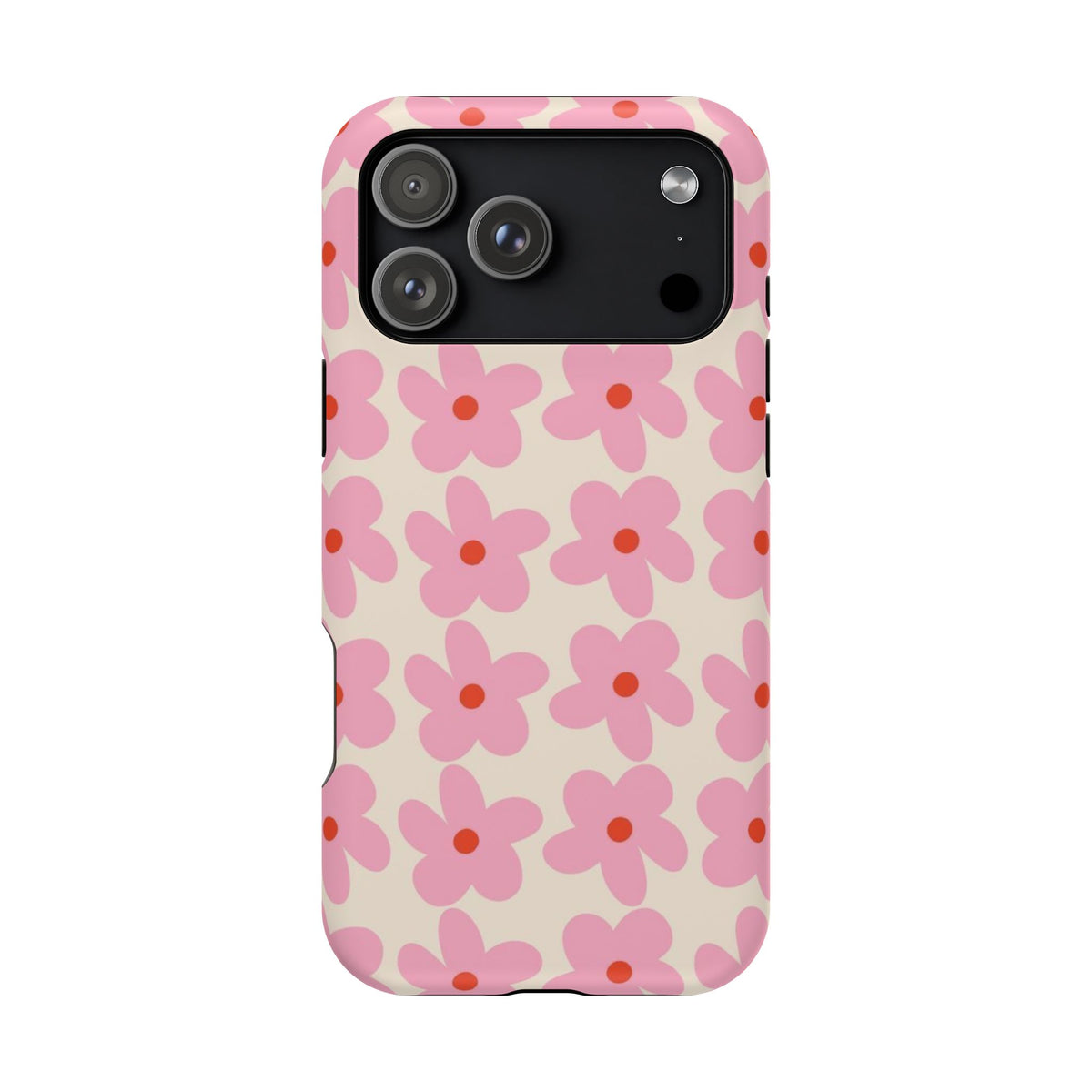 Pink Cutesy Flower iPhone Case