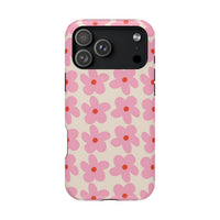 Pink Cutesy Flower iPhone Case