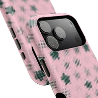 Pink And Green Pixelated Star iPhone Case