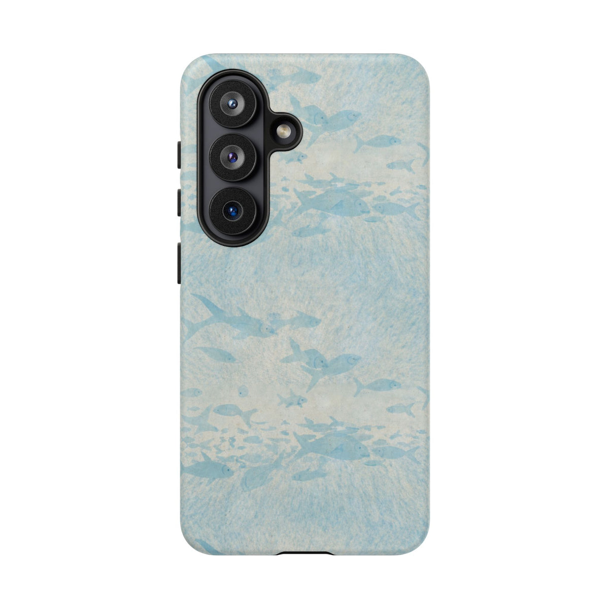Blue Watercolor School Of Fishes Samsung Case