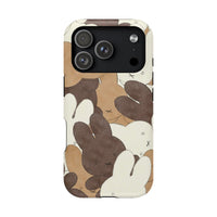 Brown And Tan Laying Bunnies iPhone Case