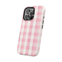 Pink Checkered iPhone Case