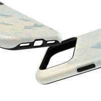 Blue Gold Fishy And Bubbles iPhone Case