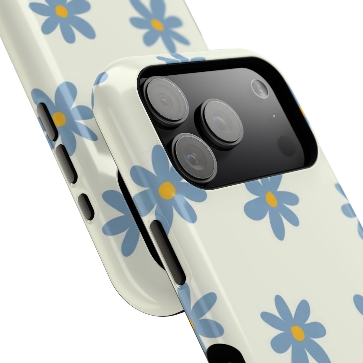 Blue Cutesy Flower iPhone Case