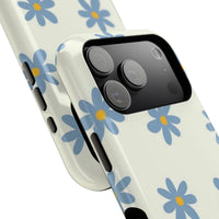 Blue Cutesy Flower iPhone Case