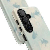 Blue Gold Fishy And Bubbles Samsung Case
