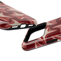 Chrome Shiny Red Stars iPhone Case