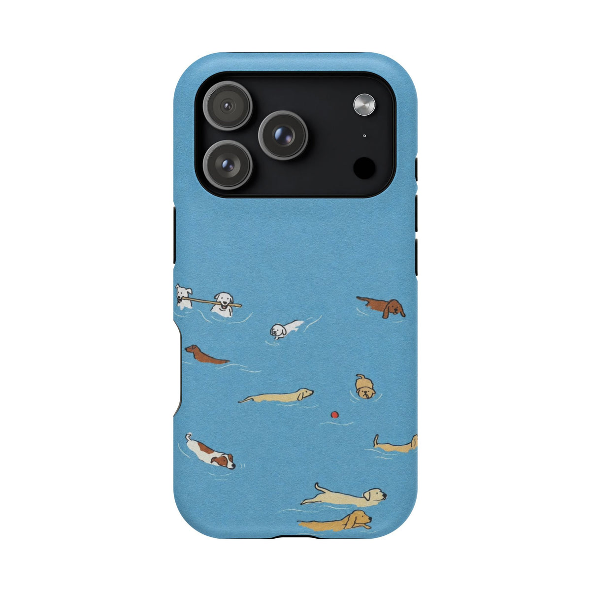 Swimming Dogs iPhone Case