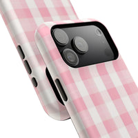 Pink Checkered iPhone Case