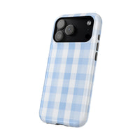 Blue Checkered iPhone Case
