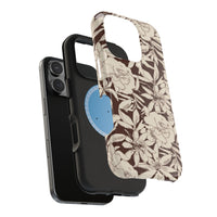 Brown Floral iPhone Case