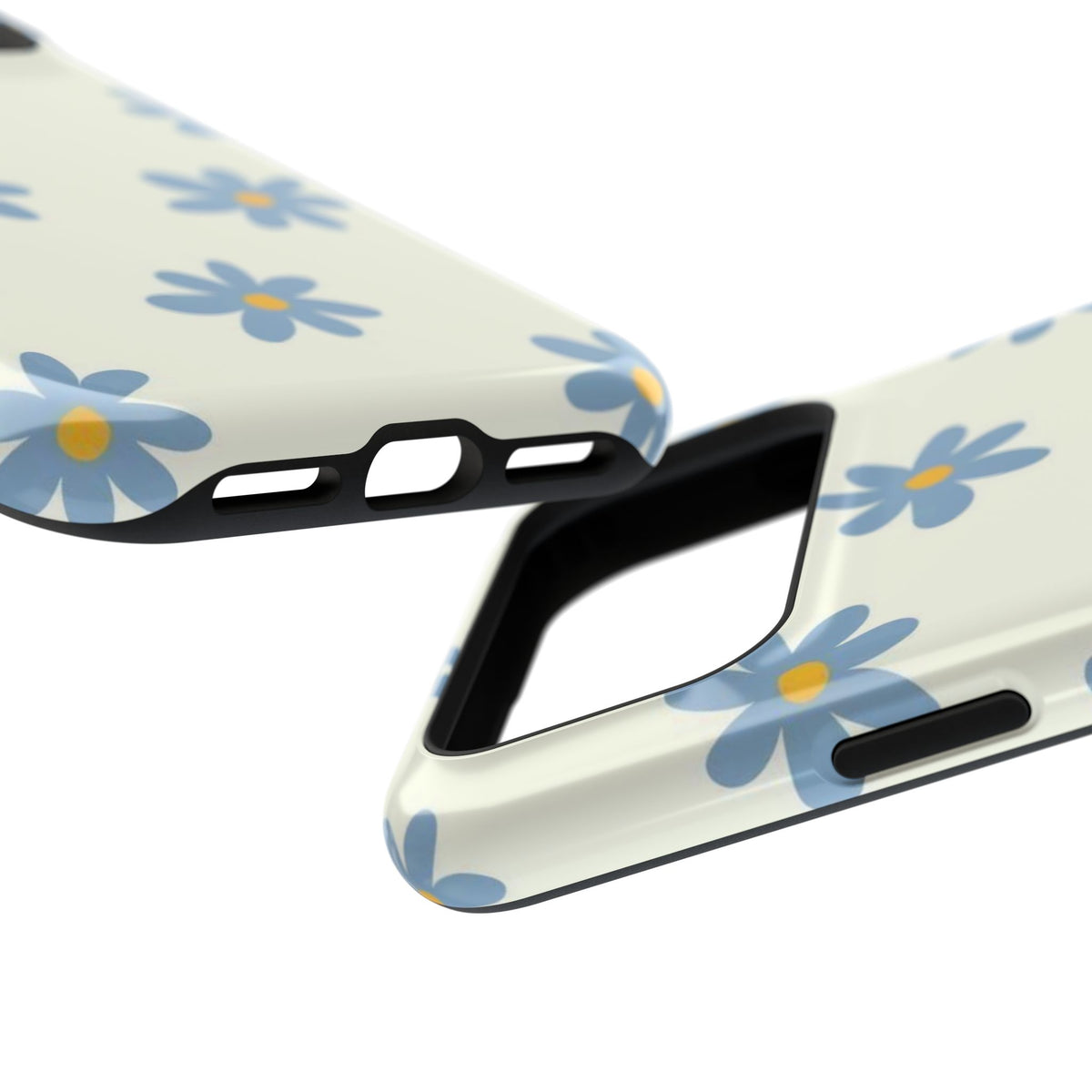 Blue Cutesy Flower iPhone Case
