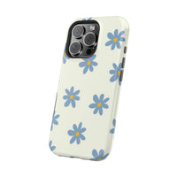 Blue Cutesy Flower iPhone Case
