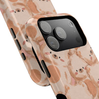 Brown Laying Teddy Bear iPhone Case