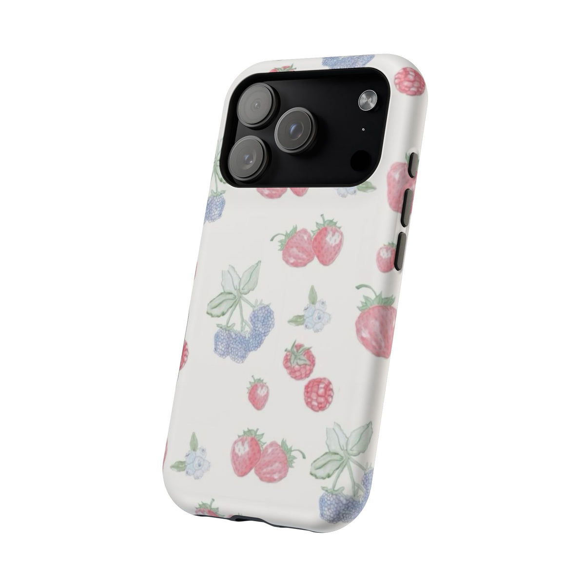 Cottage Strawberries Blueberries And Raspberries iPhone Case