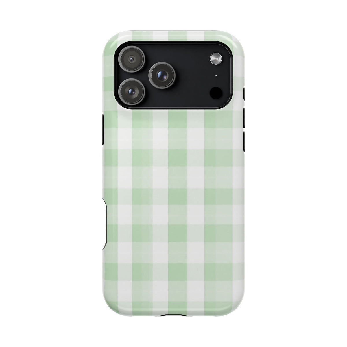 Green Checkered iPhone Case