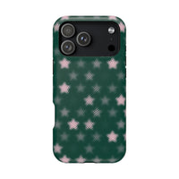 Green And Pink Pixelated Star iPhone Case