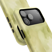 Light Green Water Paint iPhone Case