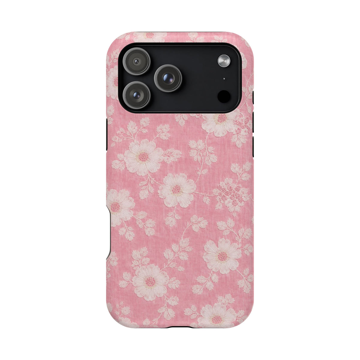 Pink Floral Lace iPhone Case