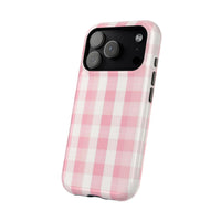 Pink Checkered iPhone Case