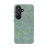 Blue And Green Artsy Swirl Samsung Case