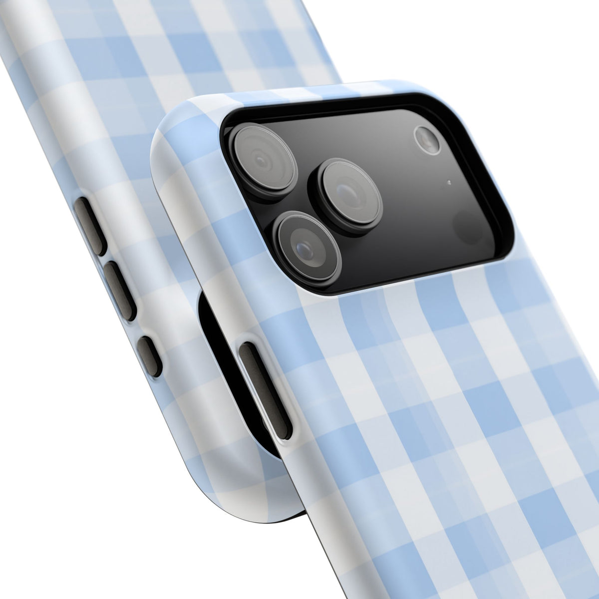 Blue Checkered iPhone Case