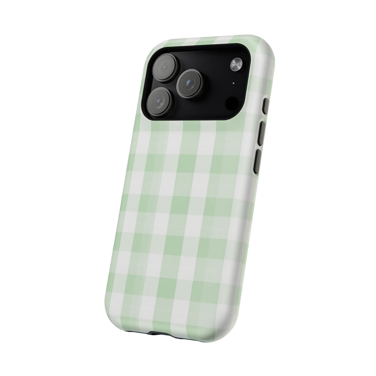 Green Checkered iPhone Case