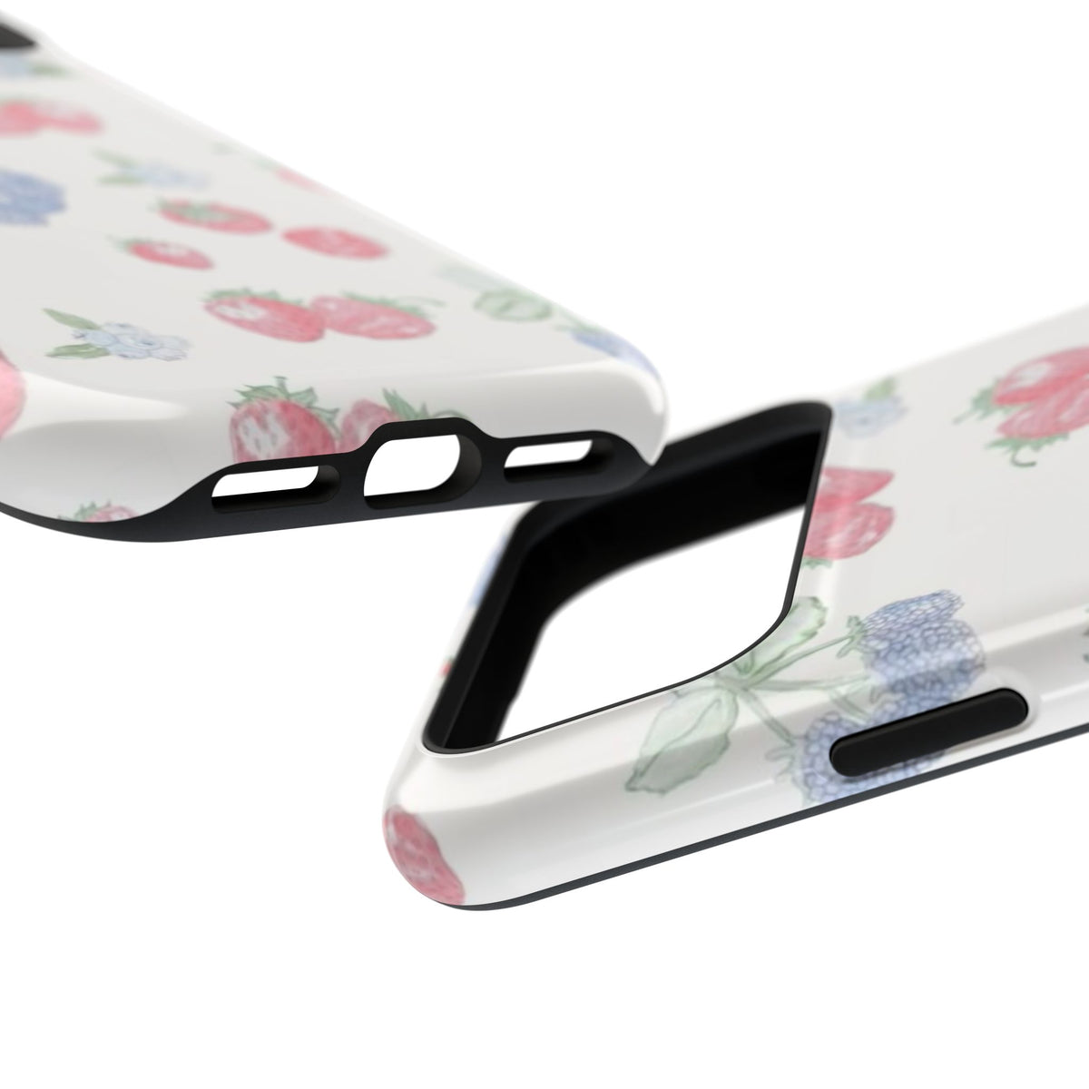 Cottage Strawberries Blueberries And Raspberries iPhone Case