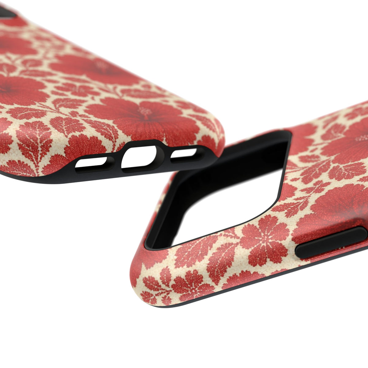 Aloha Red Floral iPhone Case