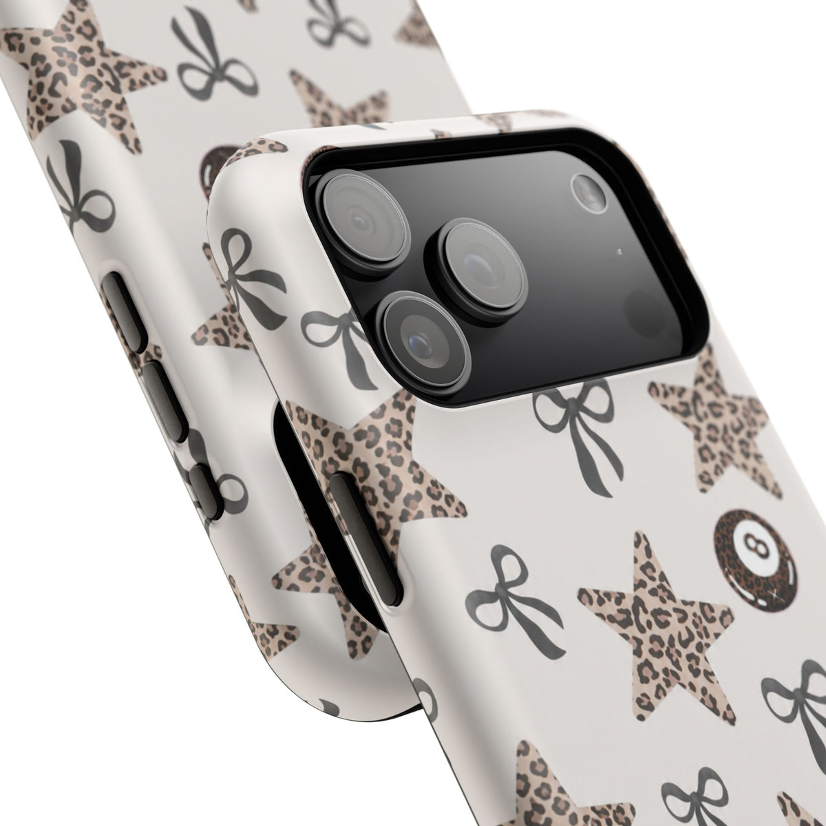 Leopard Star And 8-Ball iPhone Case