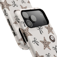 Leopard Star And 8-Ball iPhone Case
