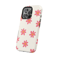 Pink And White Cutesy Flower iPhone Case