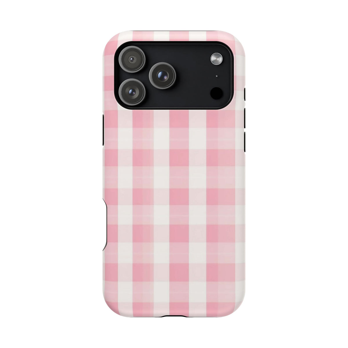 Pink Checkered iPhone Case