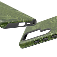 Green Marble Swirl Samsung Case