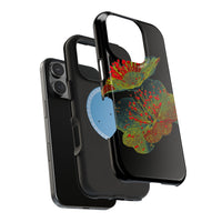Botanical Wildflower Black iPhone Case