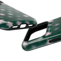 Green And Pink Pixelated Star iPhone Case
