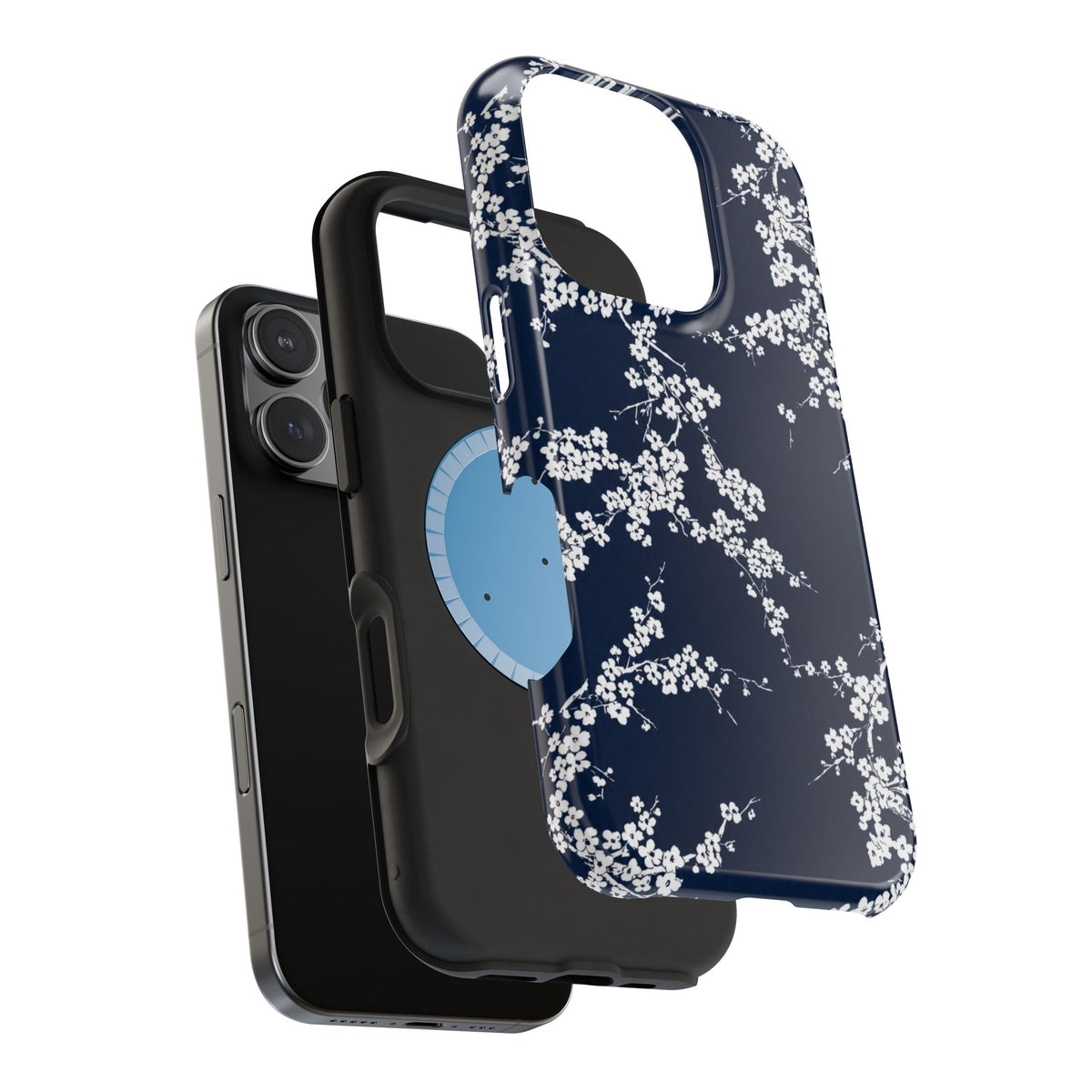 Blue And White Floral iPhone Case