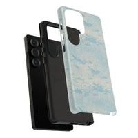 Blue Watercolor School Of Fishes Samsung Case
