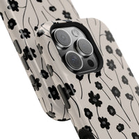 Minimal Cartoony Flowers iPhone Case