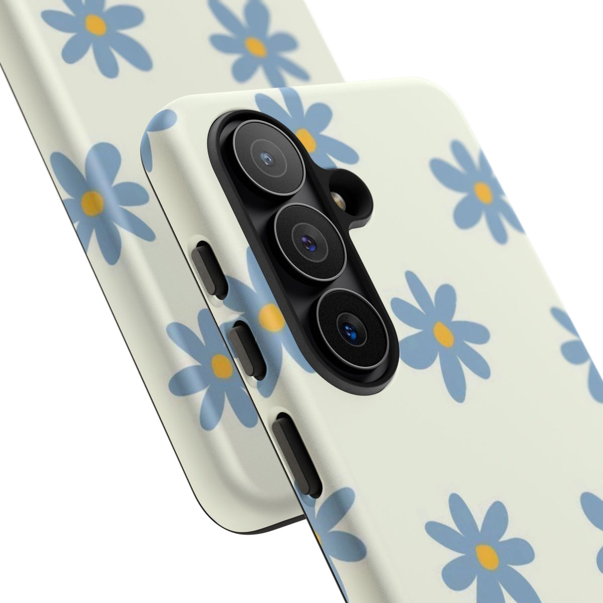 Blue Cutesy Flower Samsung Case