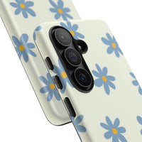 Blue Cutesy Flower Samsung Case