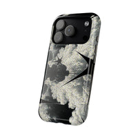 Black And White Artsy Pixelated Cloud iPhone Case