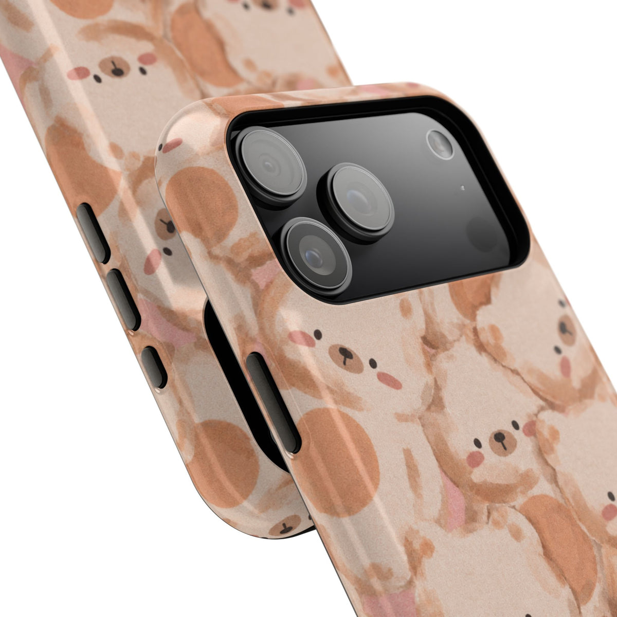 Brown Laying Teddy Bear iPhone Case